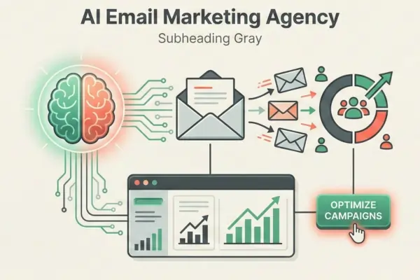 AI Email Marketing Agency Illustration