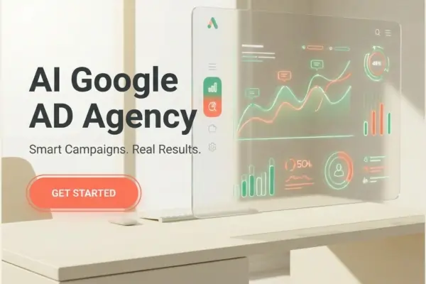 AI Google Ads Agency Illustration