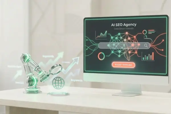 AI SEO Agency Illustration