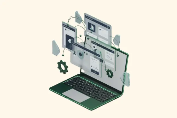 Automotive Industry Digital Marketing Illustration