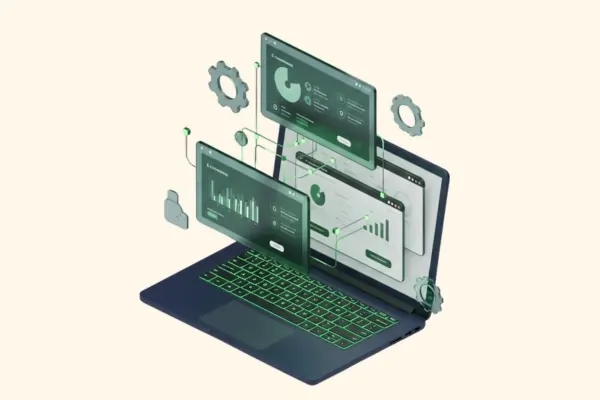 Banking and Finance Digital Marketing Illustration