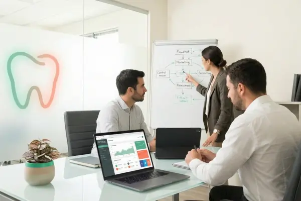 Dentist Digital Marketing Illustration