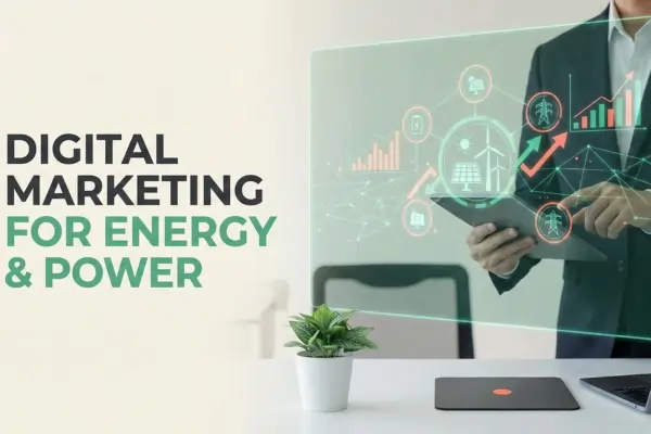 Energy and Power Digital Marketing Illustration