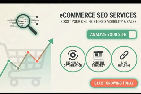eCommerce SEO Optimization Illustration